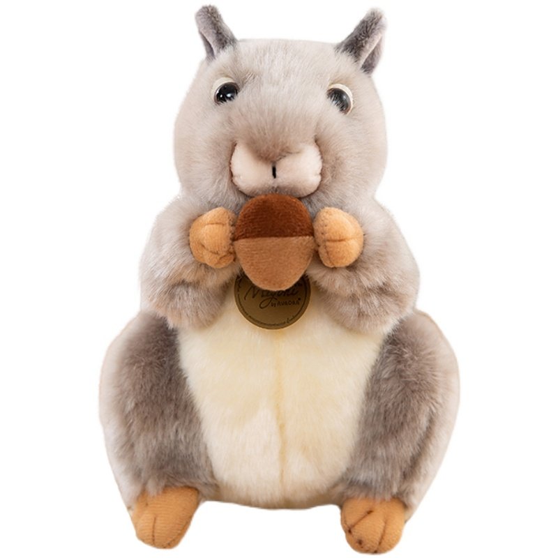 正版可爱仿真松鼠毛绒玩具公仔小松鼠玩偶布娃娃儿童毛绒布艺类玩具