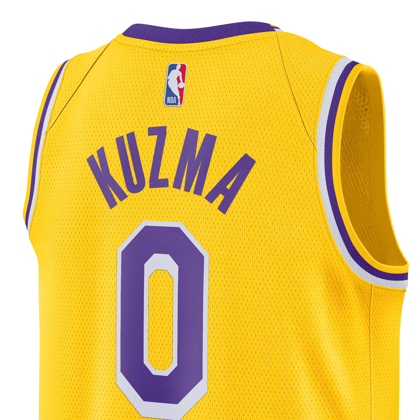 nba-nike洛杉矶湖人队库兹swingman男子球衣cw3669篮球服
