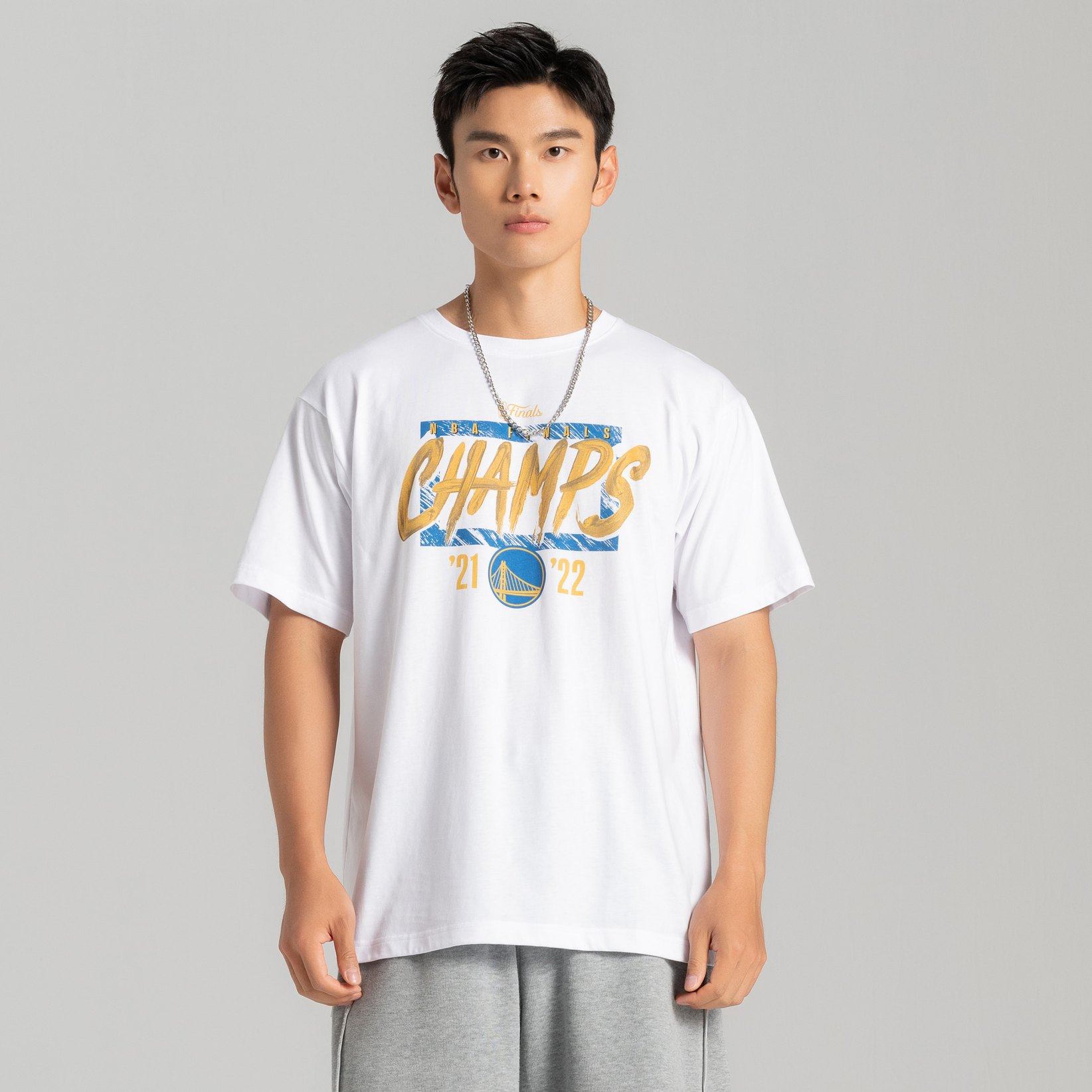 nba2022赛季勇士纪念短袖男子纯棉柔软经典运动t恤