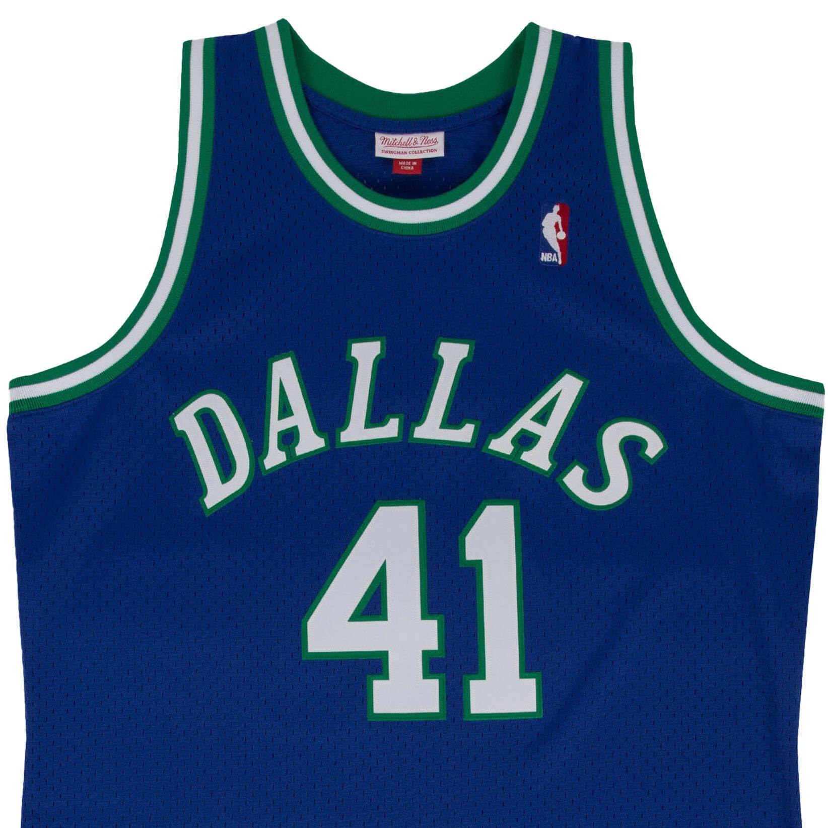 nbamn复古球衣sw球迷版独行侠队德克诺维茨基蓝色客场