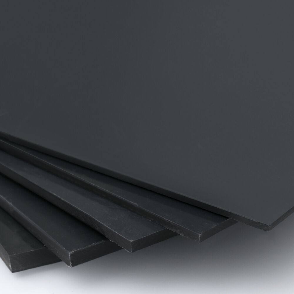 pp塑料防潮板材耐酸遮挡水产防腐养殖龟箱板深灰色台面硬胶板