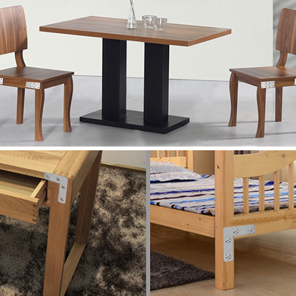 不锈钢直角三角铁连接90度万多固定加固椅子家具角码