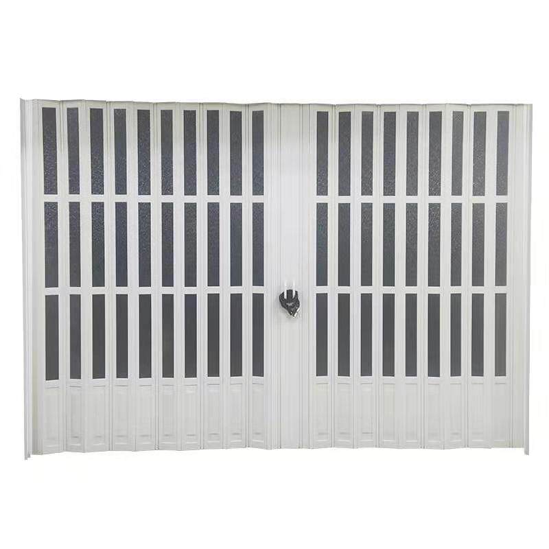 pvc折叠门推拉门无轨厨房隔断简易玻璃门卫生间伸缩门商铺隐形门