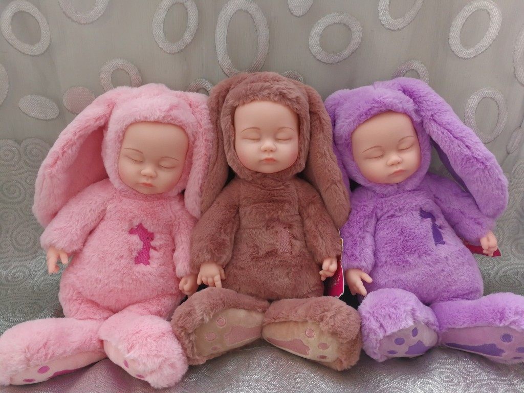 儿童仿真睡萌娃娃洋娃娃安抚陪睡布娃娃婴儿睡眠娃娃毛绒布艺类玩具