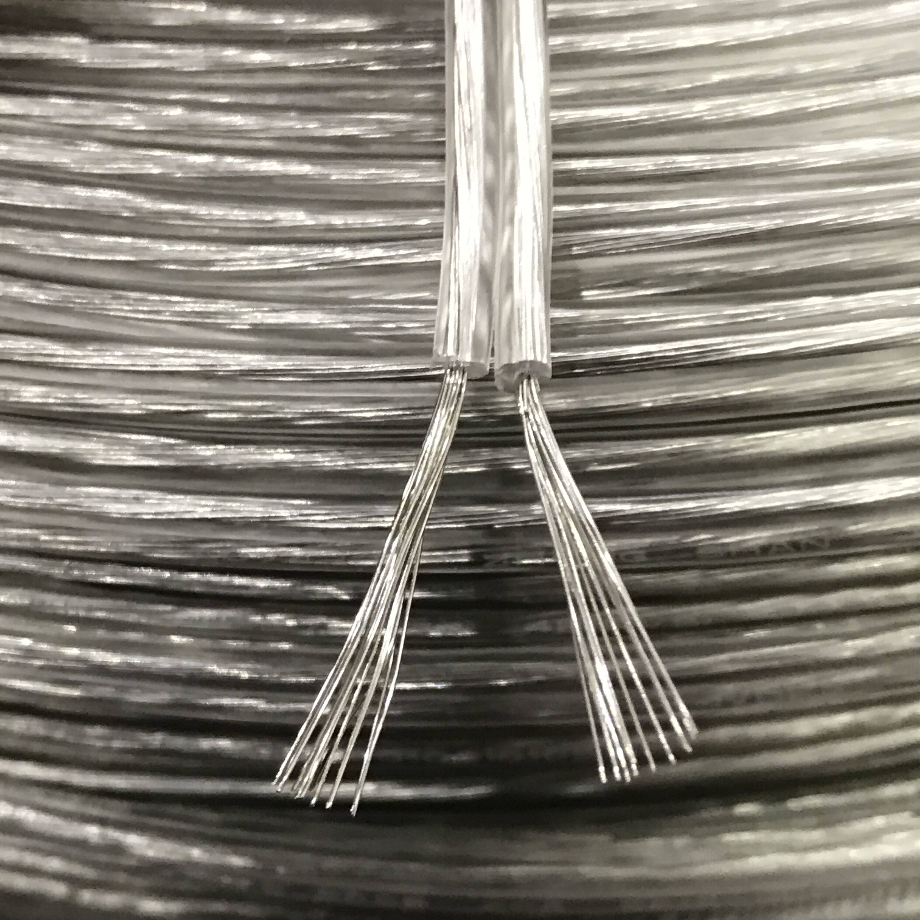 全铜镀锡两芯透明平行线花线防水线led灯头电线1525平方充电线