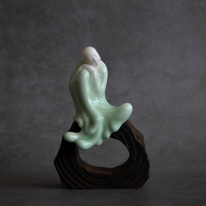 水仙水滴系列小仙中式式禅意茶道摆件仙风无相摆件