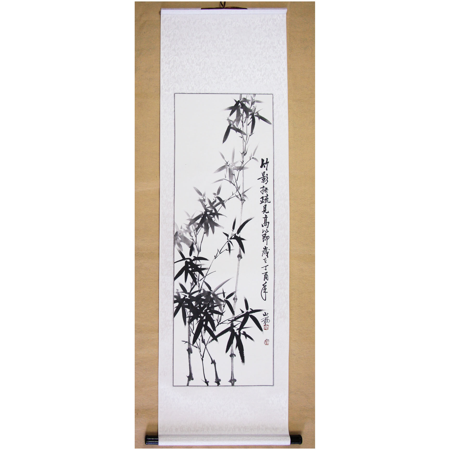 竹子画国画 临摹郑板桥墨竹 字画书画作品水墨画手绘花鸟真迹竖幅