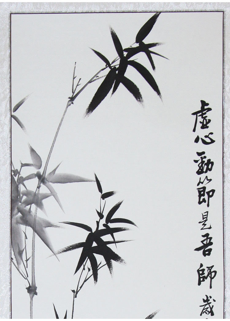 竹子画国画 临摹郑板桥墨竹 字画书画作品水墨画手绘花鸟真迹竖幅