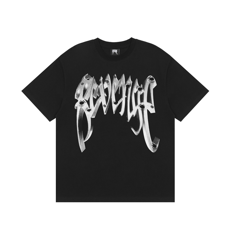 revengebulletteeshirt弹孔旧金金属机械骷髅潮牌t恤