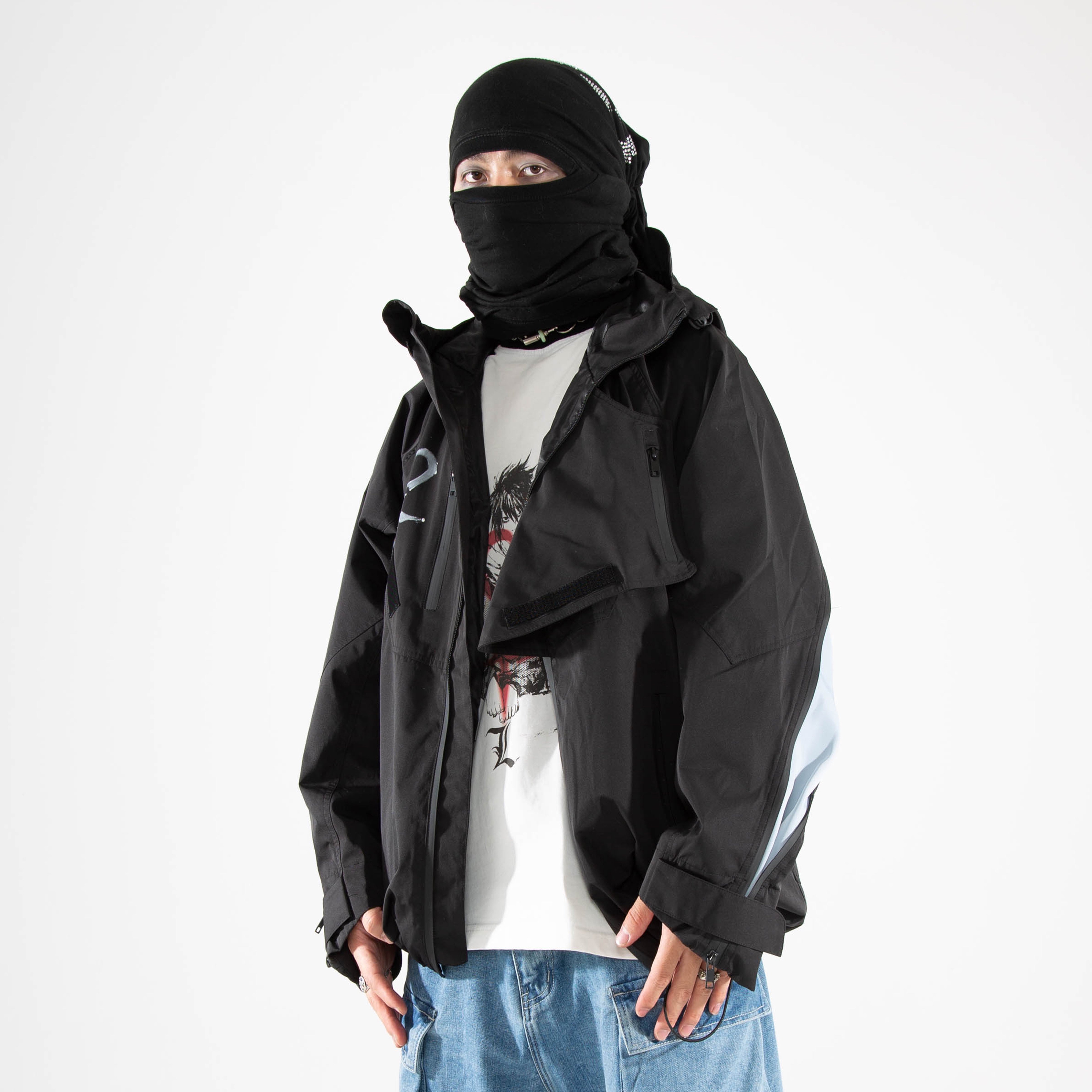 gochaskero拉链冲锋vibe机能夹克解构爱与死亡死亡爱与夹克