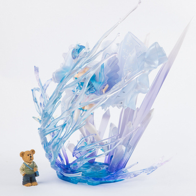 水晶蕾姆手办现货xinhao零开始礼服场景雕像摆件手办