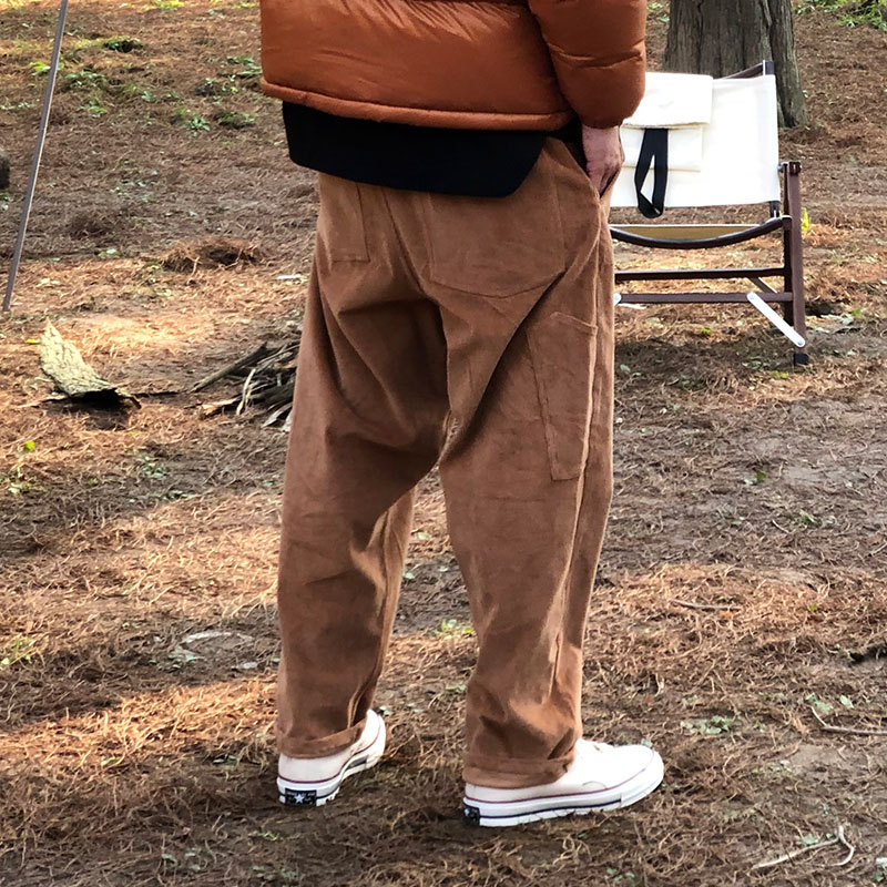 汤姆罗卜丝ROOMBOSE2021秋冬新品日系复古情侣灯芯绒休闲裤子男士