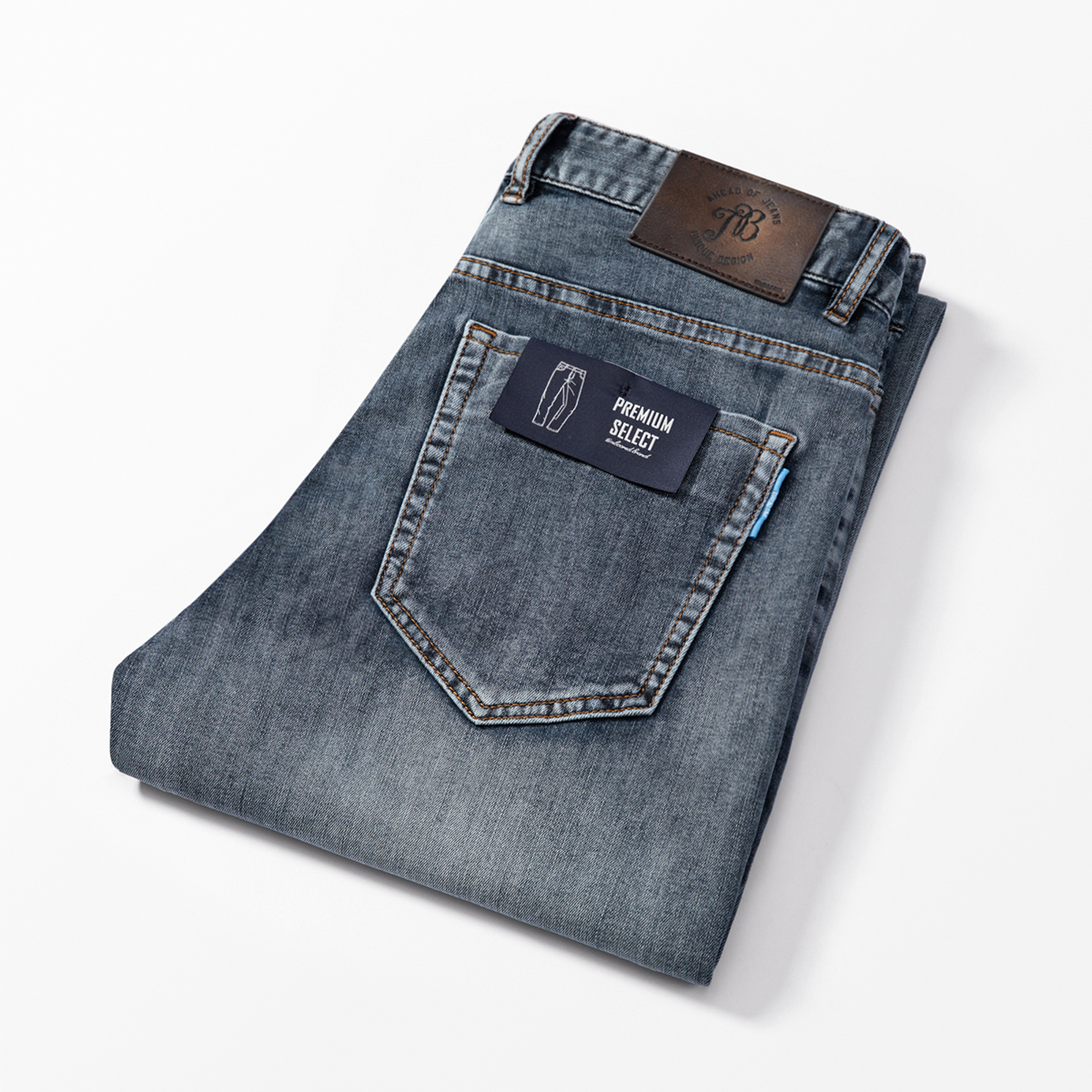 TOI高端牛仔裤男宽松直筒夏季薄款时尚奢侈品牌丹宁休闲水洗裤子