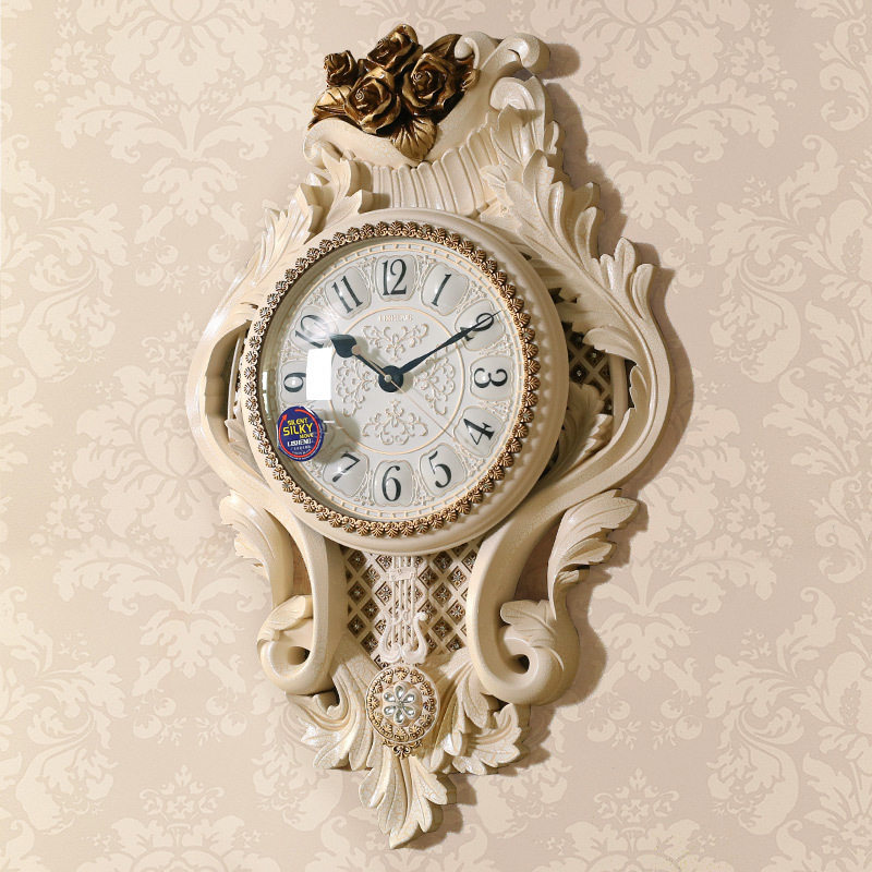 欧式挂钟客厅家用艺术时钟大气奢华挂钟
