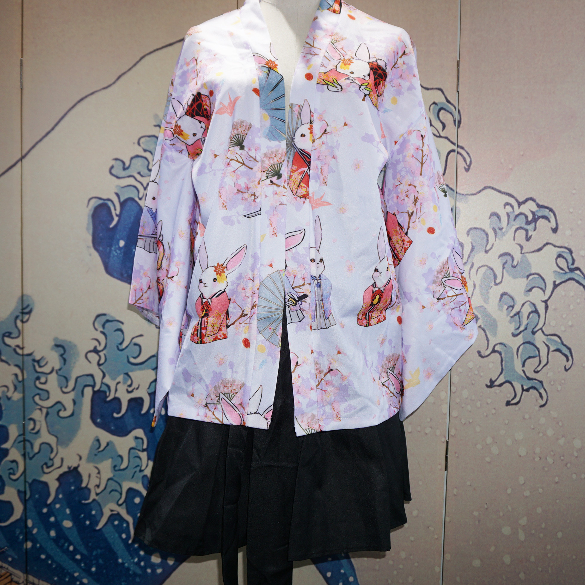桃花祈愿夏季和风日式浴衣羽织春夏上衣防晒短外套