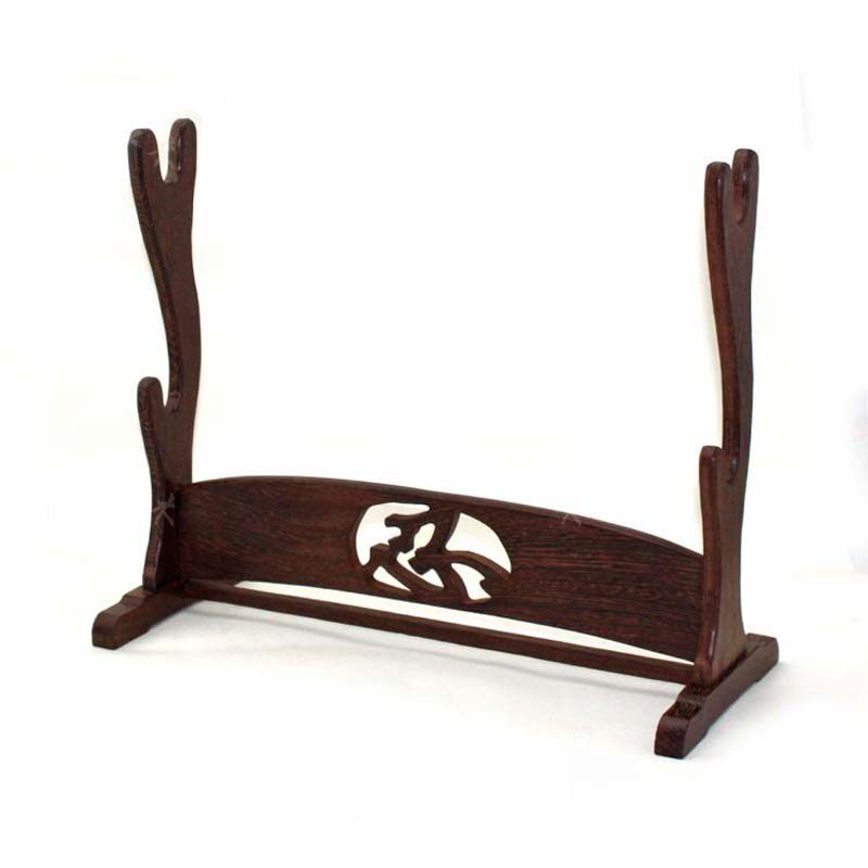 刀剑刀架实木大刀刀座鸡翅木宝刀托架宝剑架子木雕