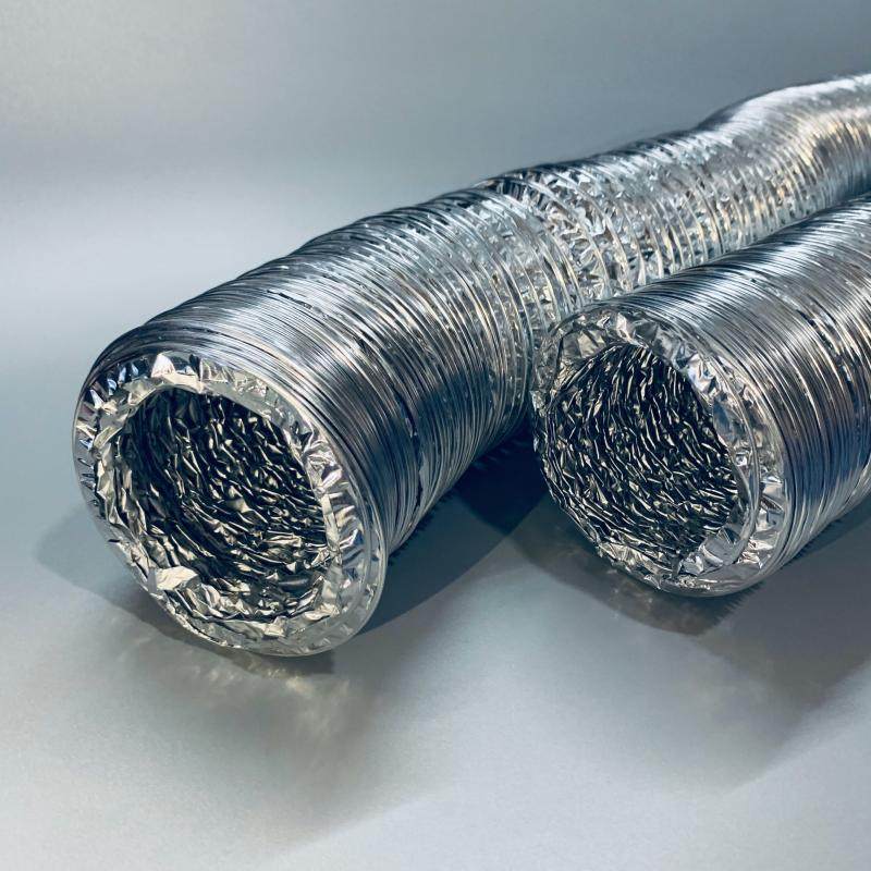 5寸铝箔送风排烟管通风管铝箔风管铝箔伸缩软管单管125mm直径