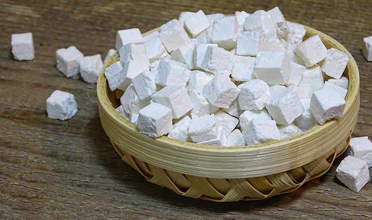 茯苓云南特产白茯苓可磨250g丁块无无添加煲汤茯苓