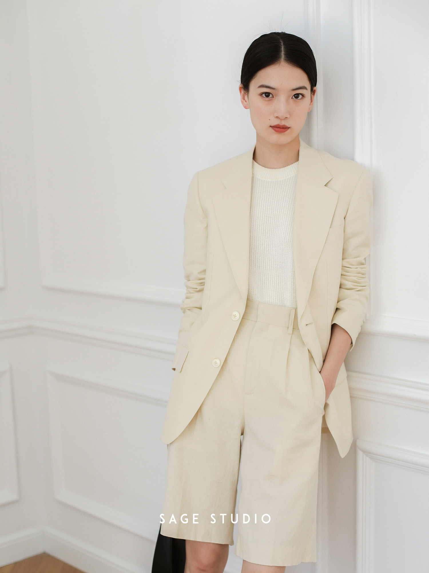 sagestudio店铺推荐订染若芽色ji工艺时尚套装