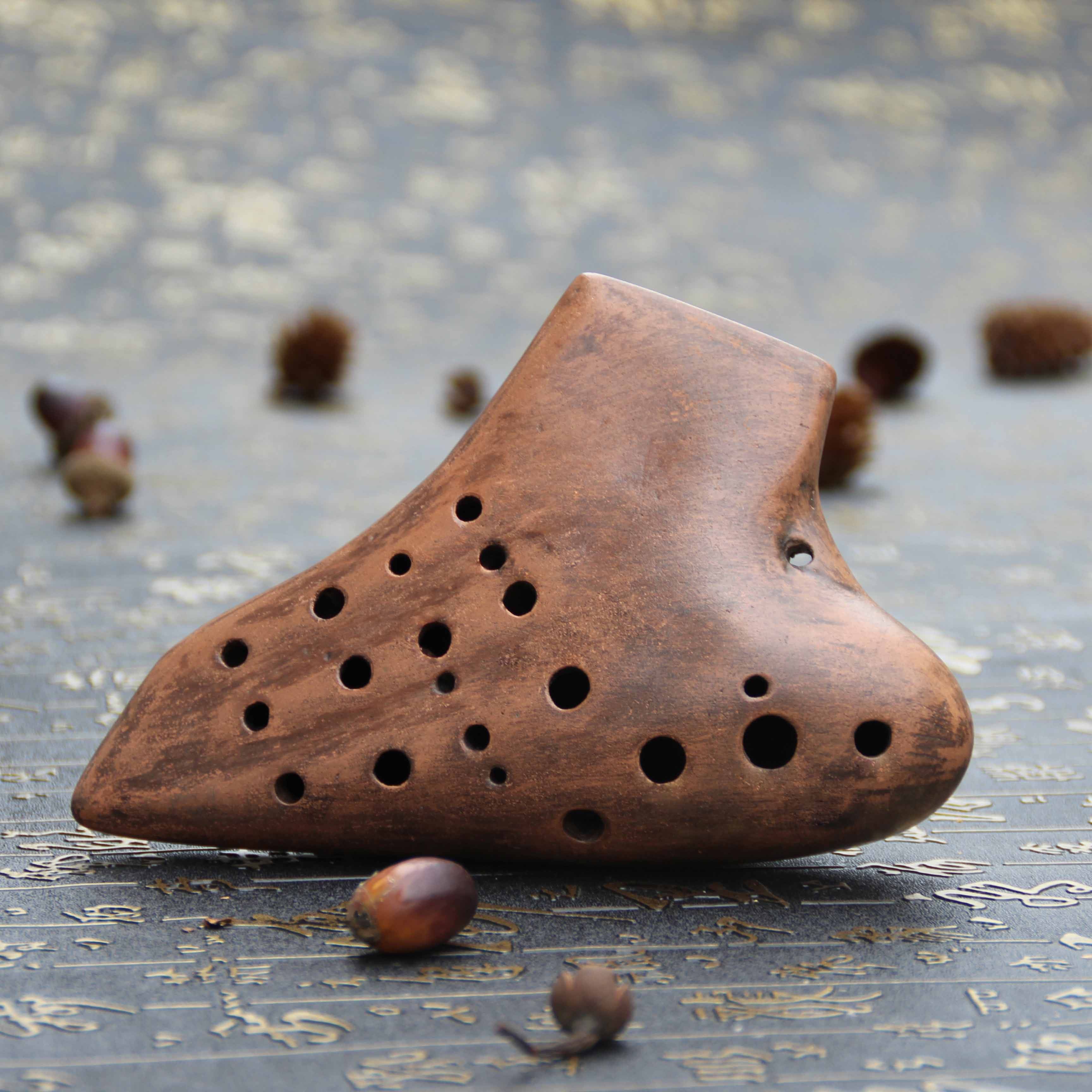 陶笛三管中音调复ac3管熏复古zero乐器包邮陶笛