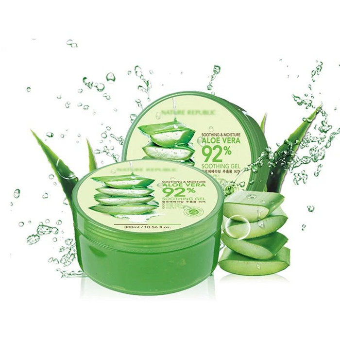 韩国naturerepublic自然共和国芦荟胶晒后修复自然乐园男女通用