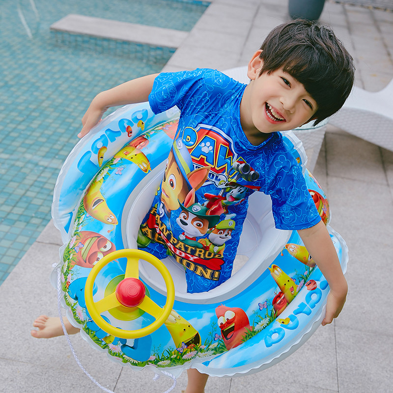 迪士尼儿童游泳圈男童女童腋下救生圈幼儿小孩趴圈小童宝宝泳圈