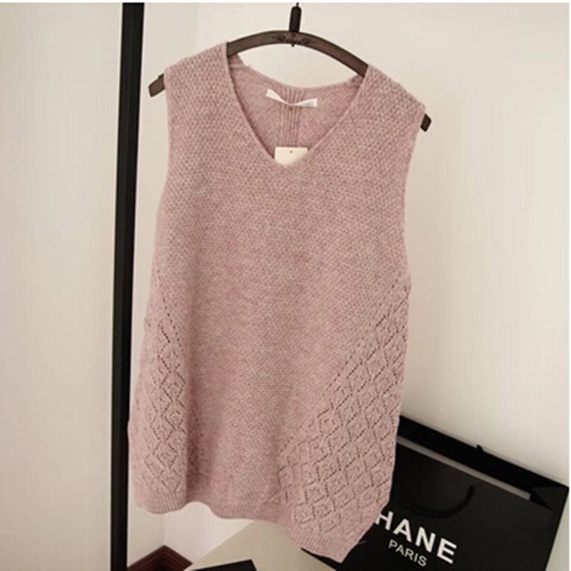 无袖砍袖坎肩马甲针织套头加厚上衣背心毛衣毛衣