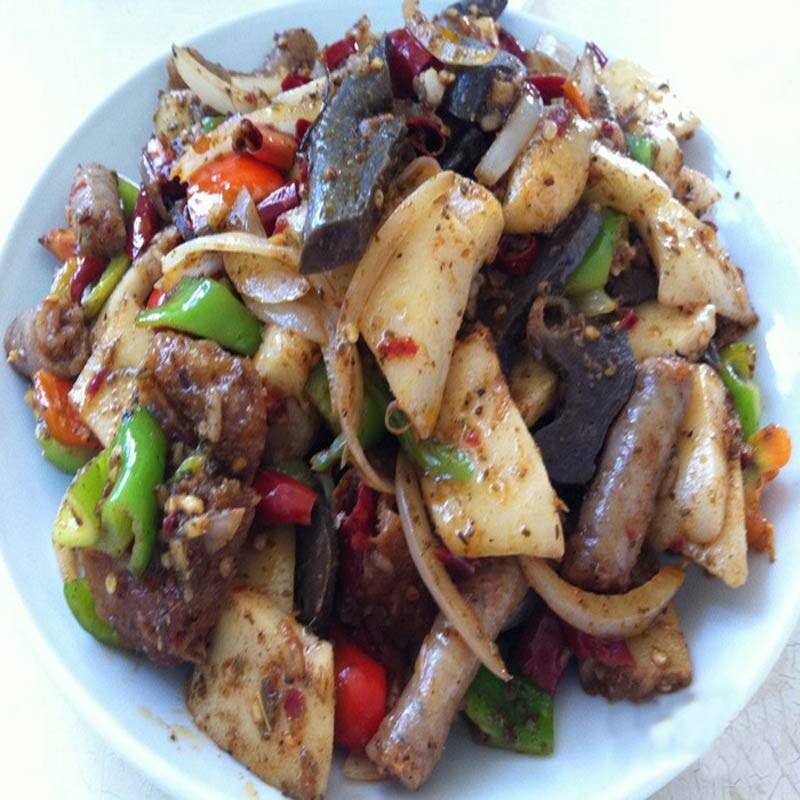 伊犁面肺熟食新鲜羊杂米肠子面筋新疆正宗回民其它羊肉类