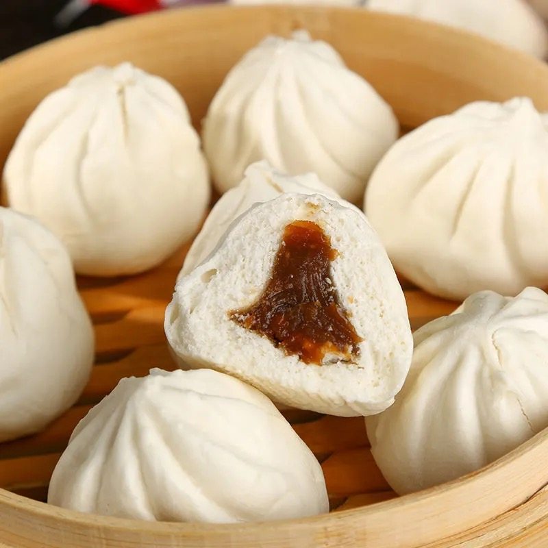 红豆小笼包港式广东早茶包点速冻面食半成品480g包点