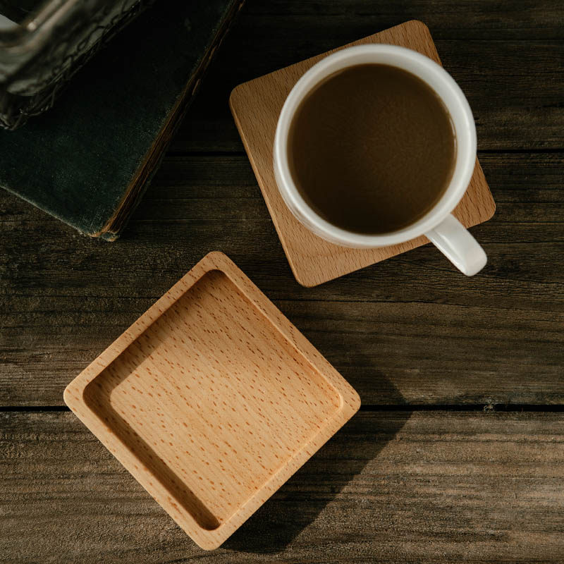 榉木杯垫特产茶叶饮品美食摄影摆拍拍摄拍照背景布类