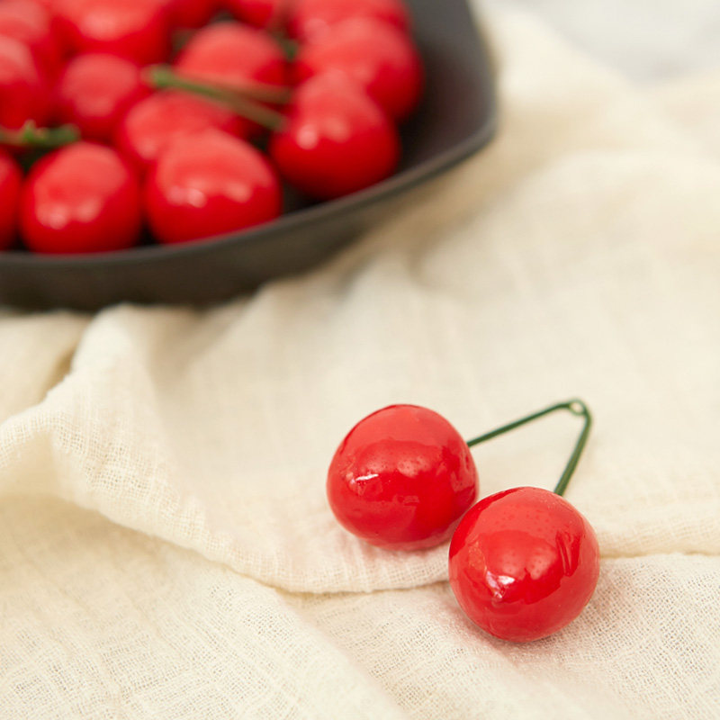 ins美甲蛋糕烘焙美食摄影摆拍拍摄拍照道具樱桃装饰品摆件饰品