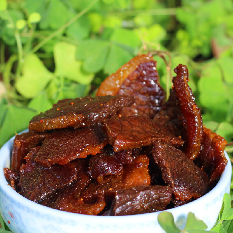 滇南回乡清真油淋干巴吧480g/瓶 4瓶装黄牛牛肉干巴云南特产食品