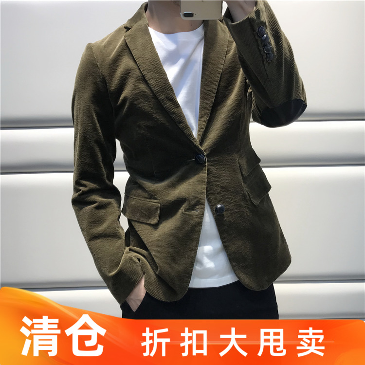 隐隐中英姿飒爽 秋冬季休闲两颗扣单排扣日常便服西服西装男C1442