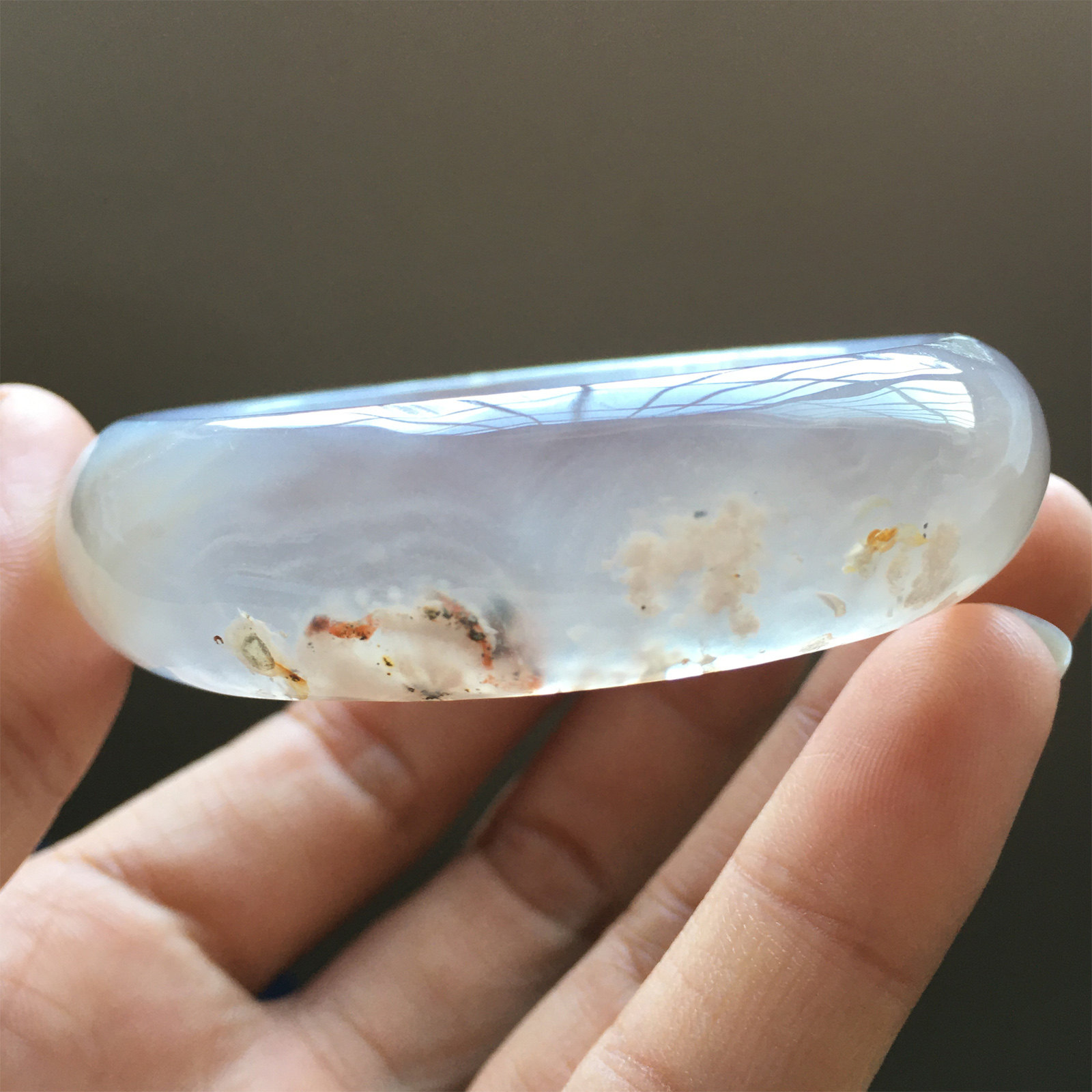 天然水晶樱花玛瑙手镯环高冰飘通透浪漫爱情粉红海洋手镯