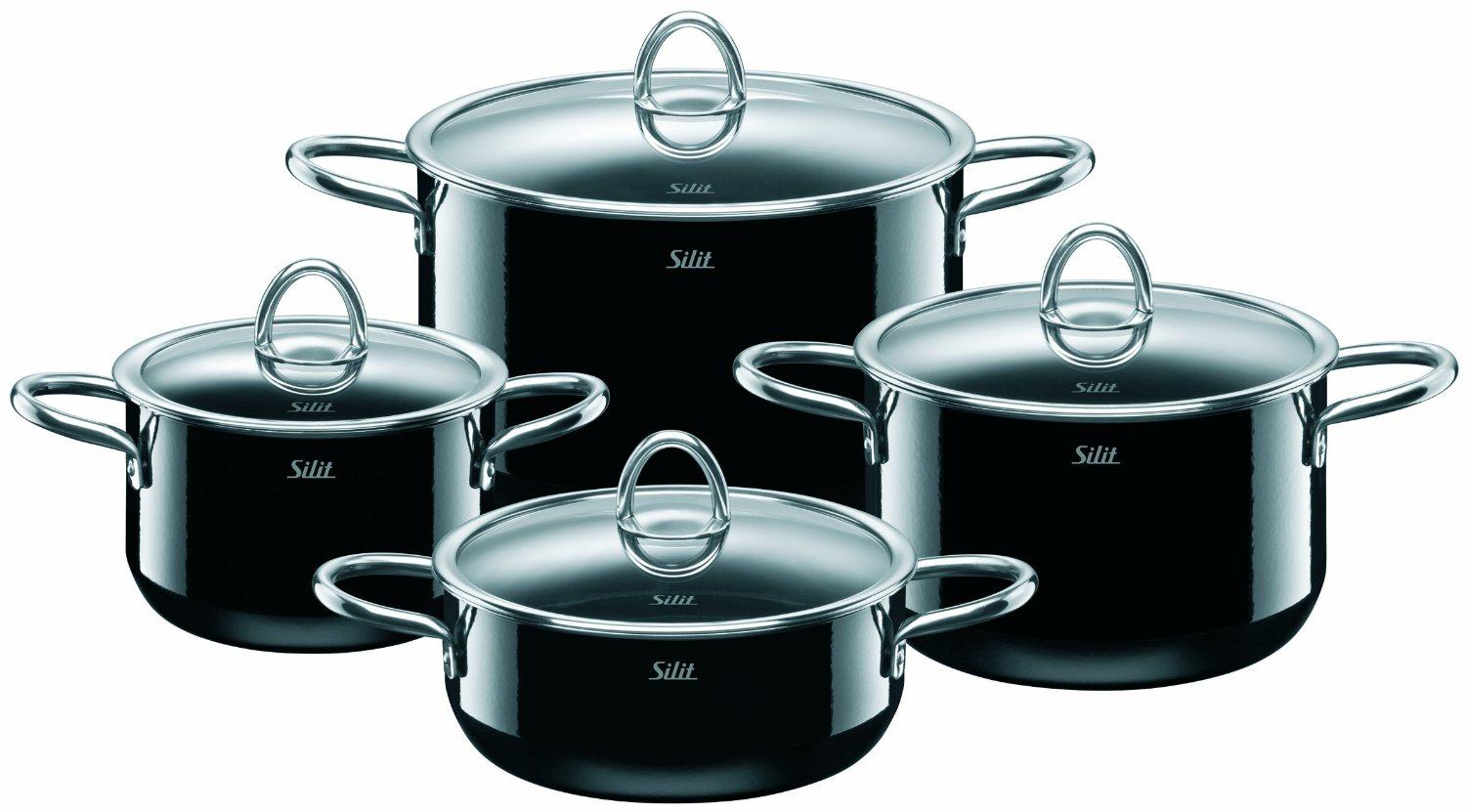 100德国原装进口silit喜力特2109250197不锈钢汤锅炖锅奶锅锅组套装
