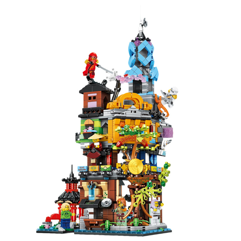 新款乐高幻影忍者花园系列71741男孩子女孩拼装塑料积木