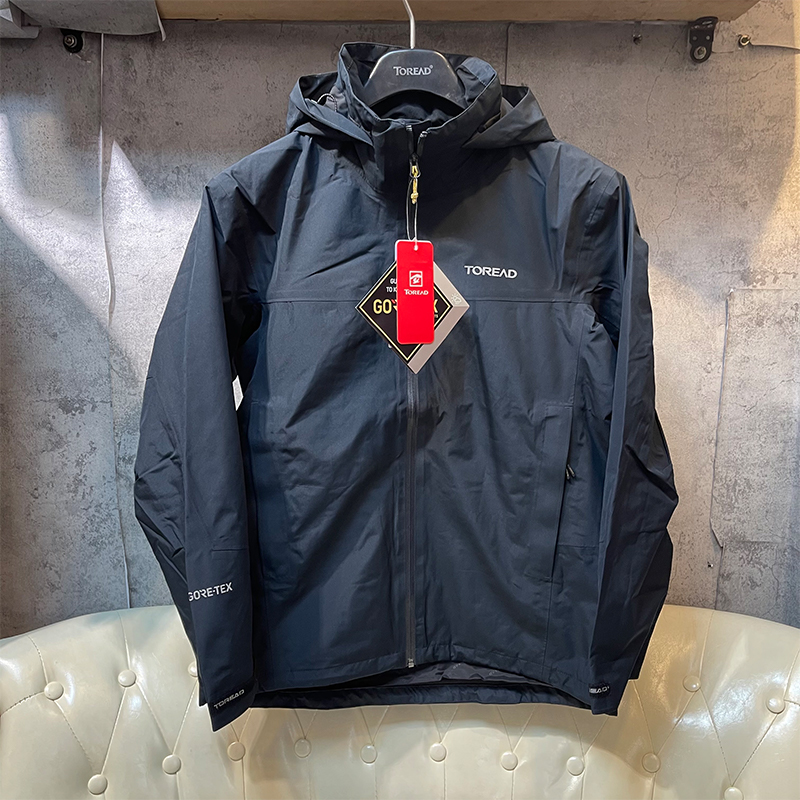 探路者冲锋衣男春秋款户外gore—tex防水透气戈尔单层冲锋衣外套