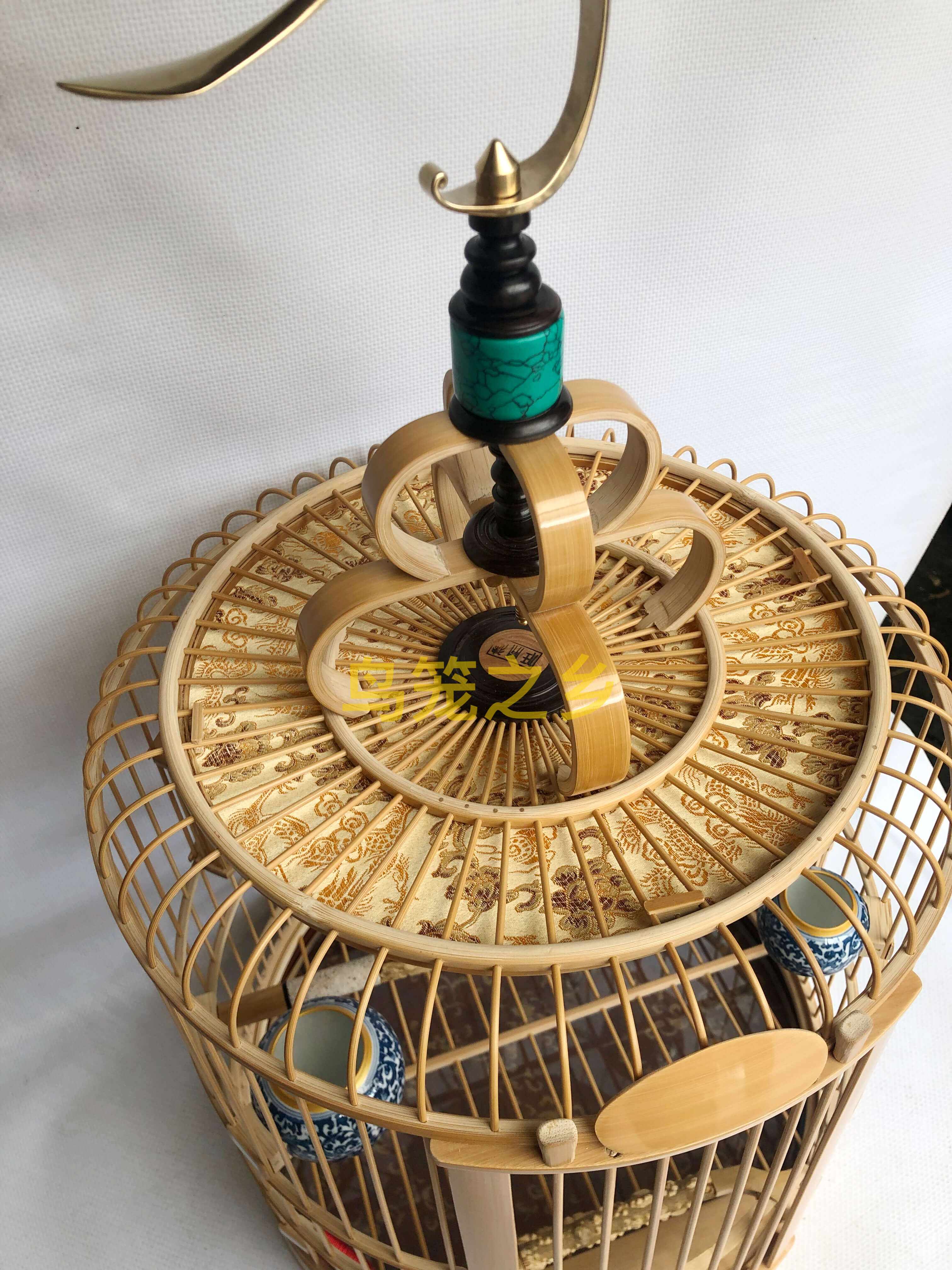 鸟笼画眉笼川精品半贴斗门笼名家师傅制作全套鸟笼