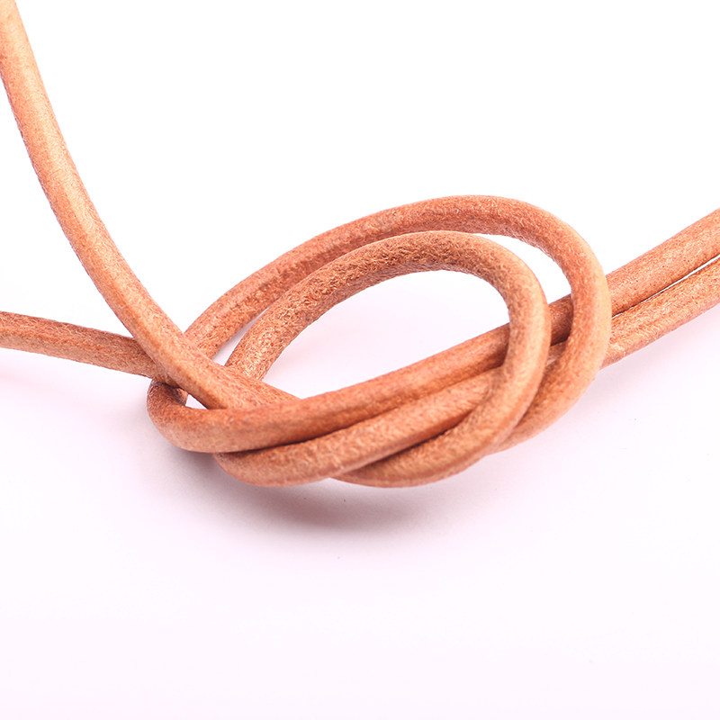 植鞣革头层牛皮绳圆皮绳扁方皮绳diy手工皮具皮本制作手链绳