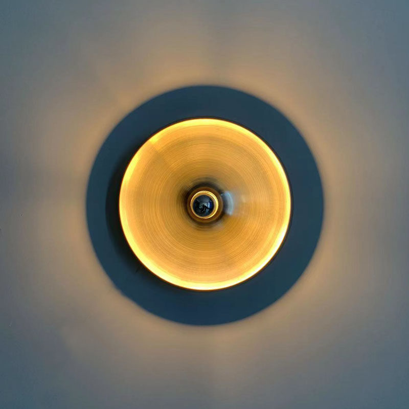 包豪斯中古70s飞碟ufo装饰吸顶灯壁灯书房过道壁灯