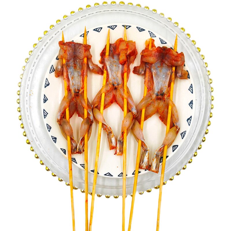 牛蛙田鸡串烧烧烤铁板油炸火锅食材新鲜调理牛蛙