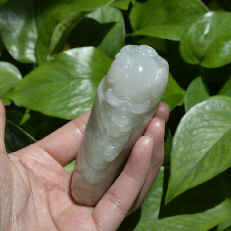 新疆天然金丝玉手把天山封侯拜相太平翠绿色摆件颈饰