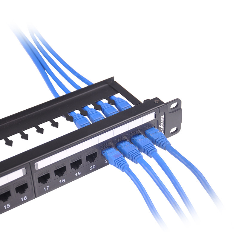 配线架腾飞超五类网线直通百兆网络免打模块1u配线架