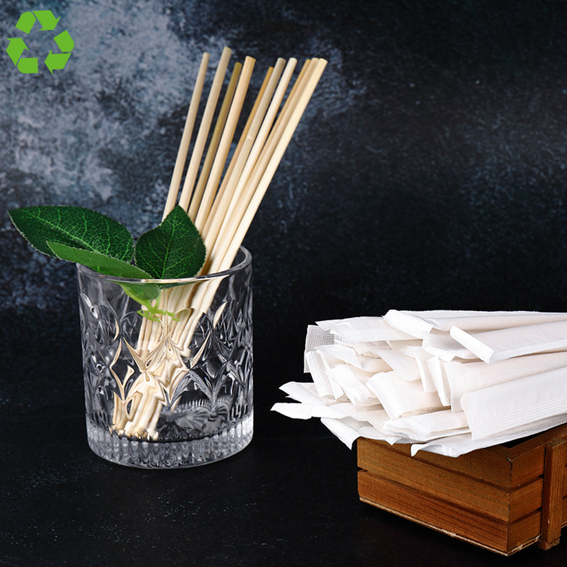 天然小麦秸秆吸管麦穗穗可降解一次性植物单只吸管