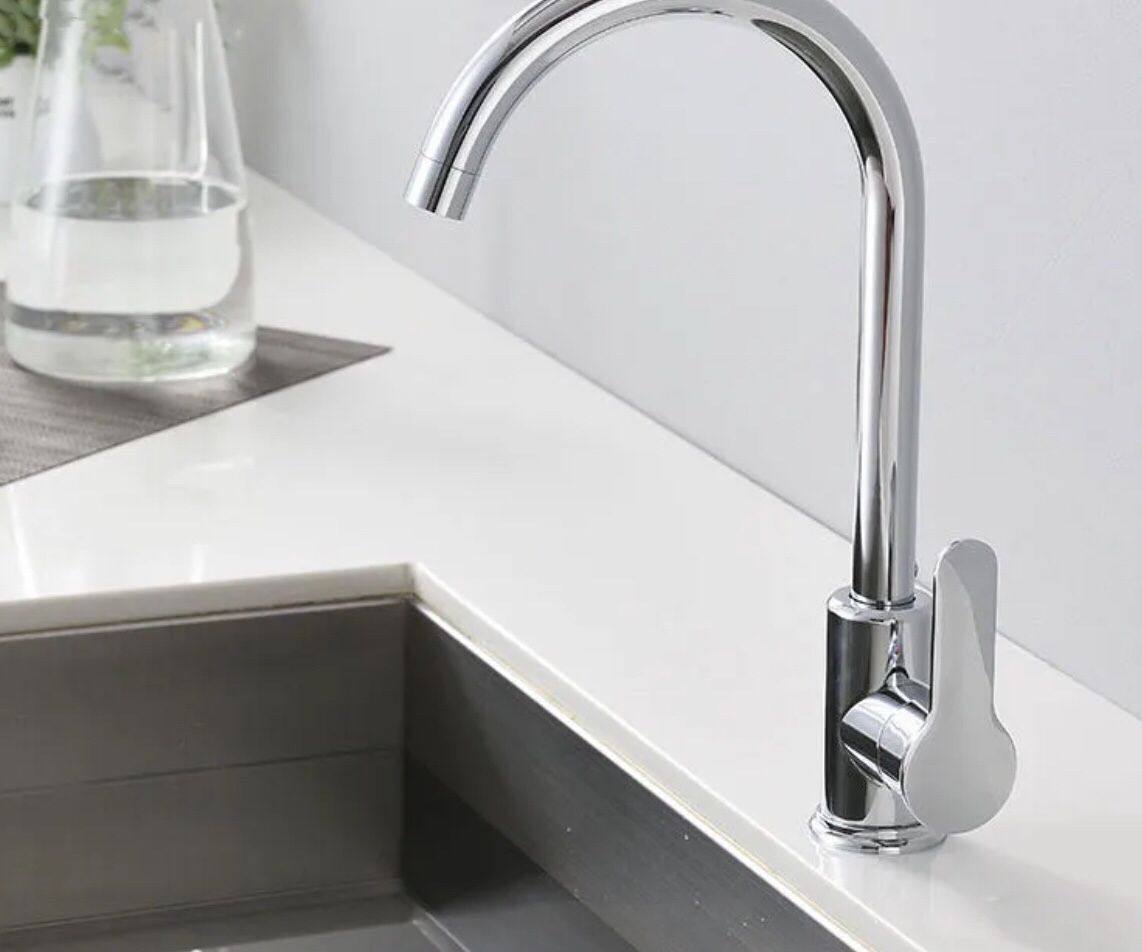 zhousha全铜冷热冷热水水龙头厨房不锈钢洗菜菜盆开关厨房龙头