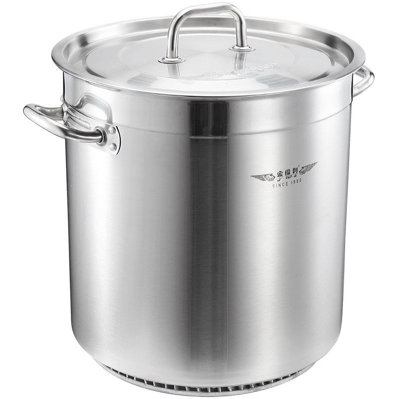节能不锈钢汤桶商用燃气复底汤锅卤水锅桶聚热汤锅