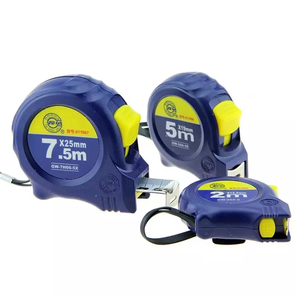 卷尺长城精工5米加厚不锈钢高精度家用装修木工卷尺