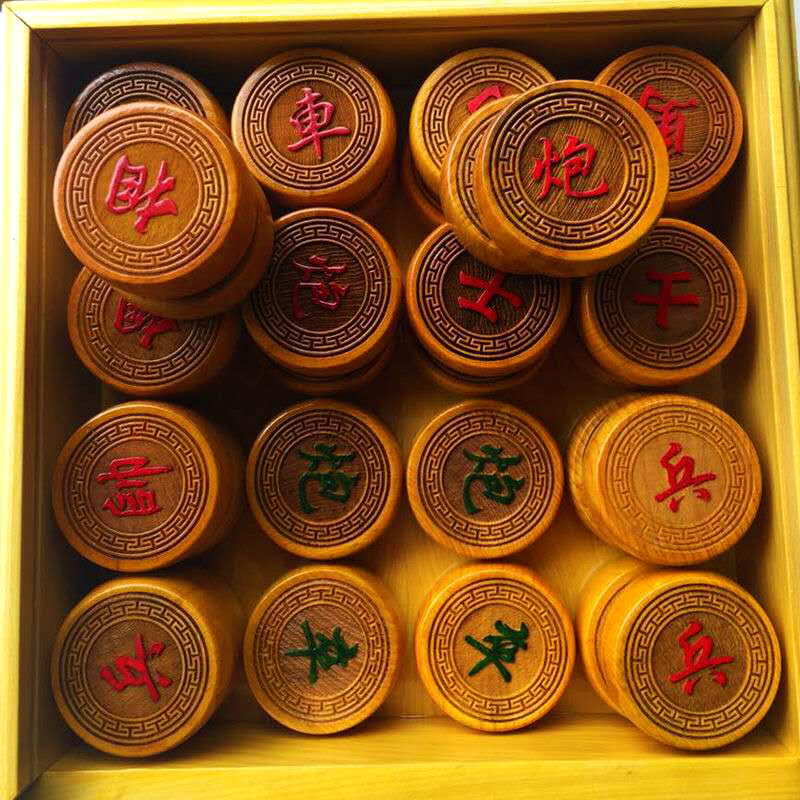 中国国大码香实木象棋35cm成人特大号家用收藏中国象棋