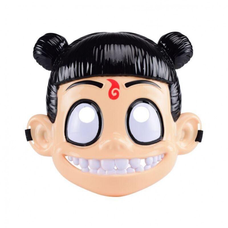 哪吒之魔童降世儿童玩具面具套装哪咤手办摆件火尖头套面罩敖丙