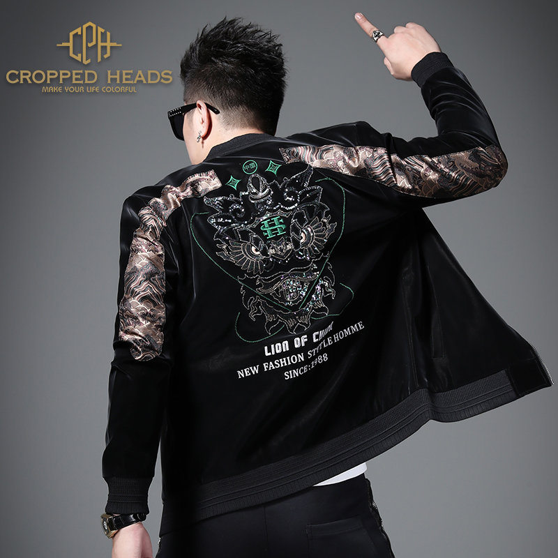 轻奢秋装外套男士2021年新款秋季上衣冬季男加棉加厚潮牌夹克男装